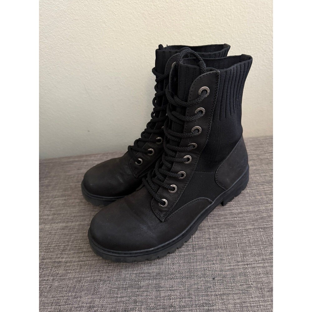 Women’s Blowfish Malibu Lace Up Black Casual Boots Size 9
